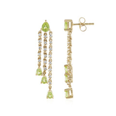 Pendientes en plata con Peridoto