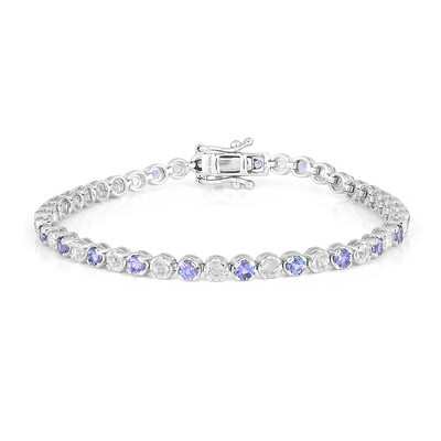 Brazalete en plata con Tanzanita