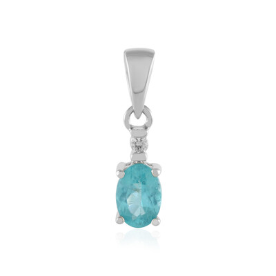Colgante en plata con Apatita azul