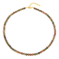 Collar en plata con Unakita
