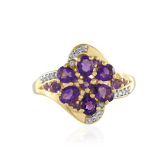 Anillo en plata con Amatista