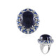 Anillo en plata con Sodalita (Adela Silber)