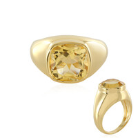 Anillo en plata con Citrino