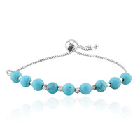 Brazalete en plata con Turquesa de Arizona