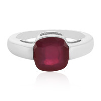 Anillo en plata con Rubí de Madagascar