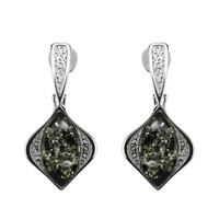 Pendientes en plata con Ámbar báltico