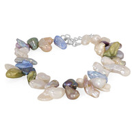 Brazalete en plata con Perla Freshwater