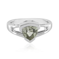 Anillo en plata con Amatista verde