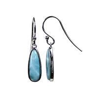 Pendientes en plata con Larimar