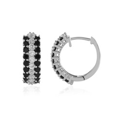 Pendientes en plata con Espinela negra