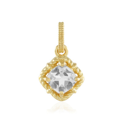Colgante en plata con Topacio blanco