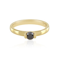 Anillo en plata con Diamante negro