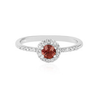 Anillo en plata con Zircón rosado