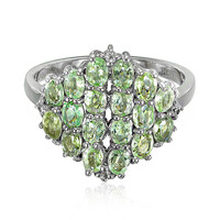 Anillo en plata con Turmalina Paraíba