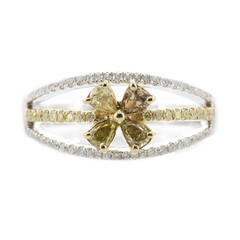 Anillo en oro con Diamante fancy SI2 (CIRARI)