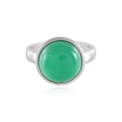Anillo en plata con Ónix verde