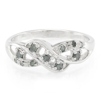 Anillo en plata con Diamante fantasía