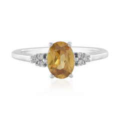 Anillo en plata con Zircón mandarina