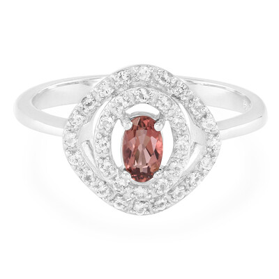 Anillo en plata con Turmalina rosa