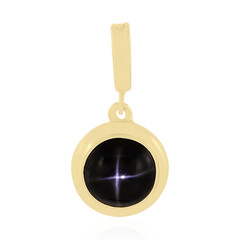 Colgante en plata con Diópsido estrella de la India