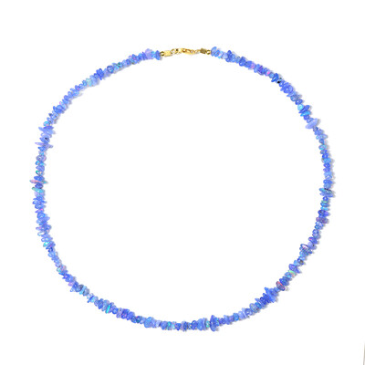 Collar en plata con Ópalo azul de Etiopía