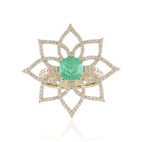 Anillo en oro con Esmeralda de Colombia (de Melo)
