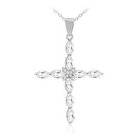Collar en plata con Topacio blanco