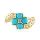 Anillo en oro con Turquesa bella durmiente (Ornaments by de Melo)