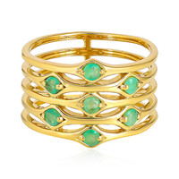 Anillo en plata con Esmeralda de Socoto