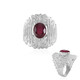 Anillo en plata con Rubí de Madagascar (de Melo)