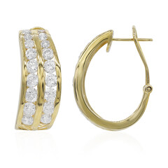 Pendientes en oro con Diamante I1 (H)  (CIRARI)