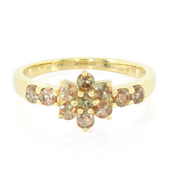 Anillo en plata con Andalucita