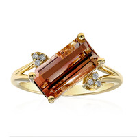 Anillo en oro con Turmalina neón del Congo (CIRARI)