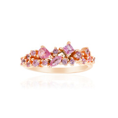 Anillo en plata con Zafiro rosado