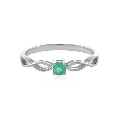 Anillo en plata con Esmeralda de Colombia