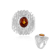 Anillo en plata con Citrino de Madeira (de Melo)