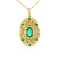 Collar en plata con Ónix verde