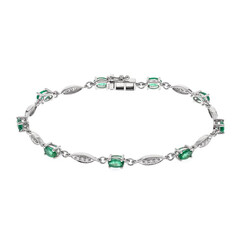 Brazalete en oro con Esmeralda de Zambia AAA (CIRARI)