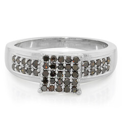 Anillo en plata con Diamante fantasía
