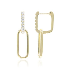 Pendientes en oro con Diamante I1 (H)  (CIRARI)