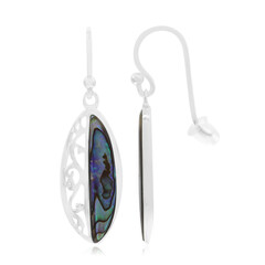 Pendientes en plata con Concha de Abalone