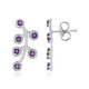 Pendientes en plata con Amatista