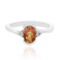 Anillo en plata con Topacio Místico crepúsculo