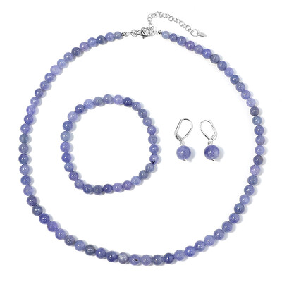 Set en plata con Tanzanita