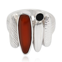 Anillo en plata con Cornalina