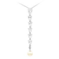 Collar en plata con Topacio blanco