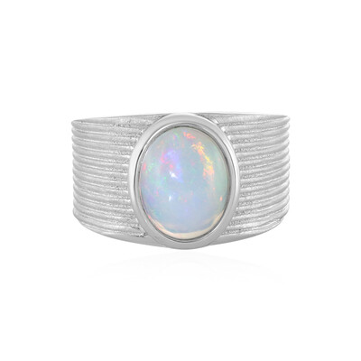 Anillo en plata con Ópalo de Welo (MONOSONO COLLECTION)