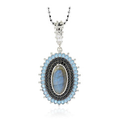 Collar en plata con Labradorita (Dallas Prince Designs)