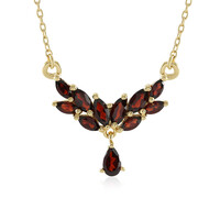 Collar en plata con Granate de Mozambique