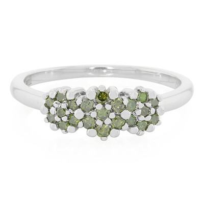 Anillo en plata con Diamante fantasía
